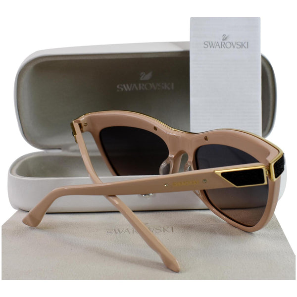 SWAROVSKI SK0075-F 72B 57 Women Sunglasses Smoke Gradient Lens