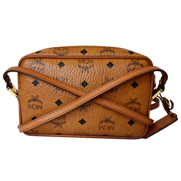 MCM Small Heritage Line Camera Crossbody Bag Cognac