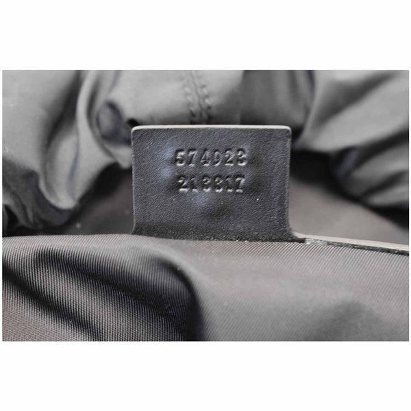 GUCCI Classic GG Monogram Medium Velvet Backpack Dark Blue 574923