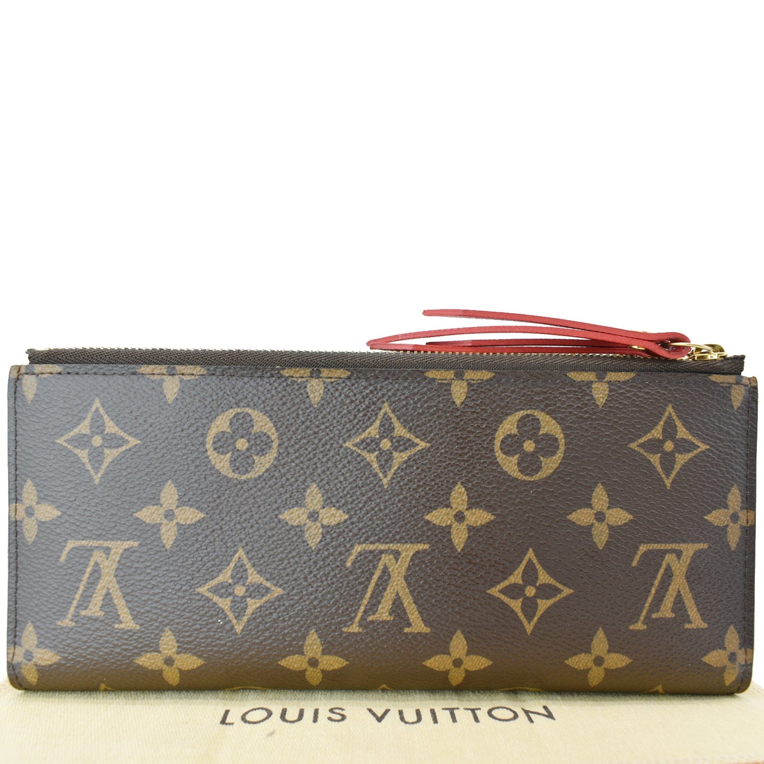 Louis Vuitton Monogram Canvas Coquelicot Adele Wallet Brown Cloth  ref.409288 - Joli Closet