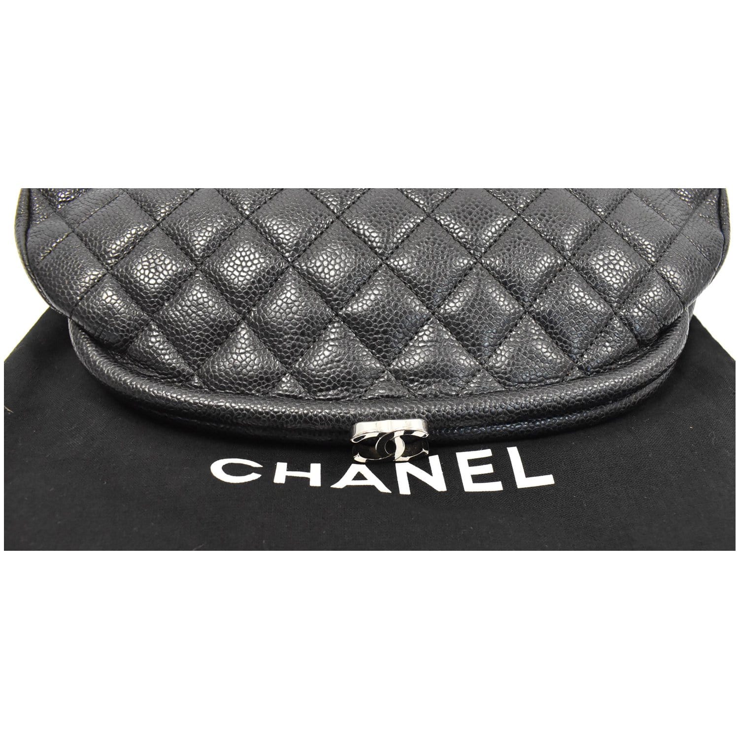 Chanel Wood Top Handle Rare Vintage Black Caviar Leather Clutch – House of  Carver
