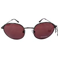 CALVIN KLEIN CK18104S 009 49 Round Men Sunglasses Oxblood Lens