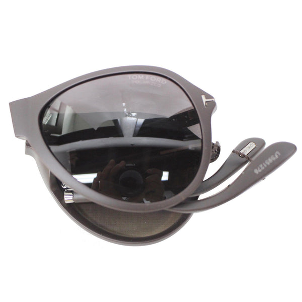 TOM FORD FT0381 60B 59 Dalton Folding Sunglasses Smoke Gradient Polarized Lens
