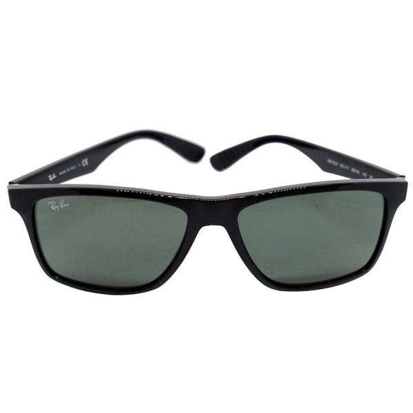 Ray-Ban Gloss Black Nylon Sunglasses Green Classic Lens