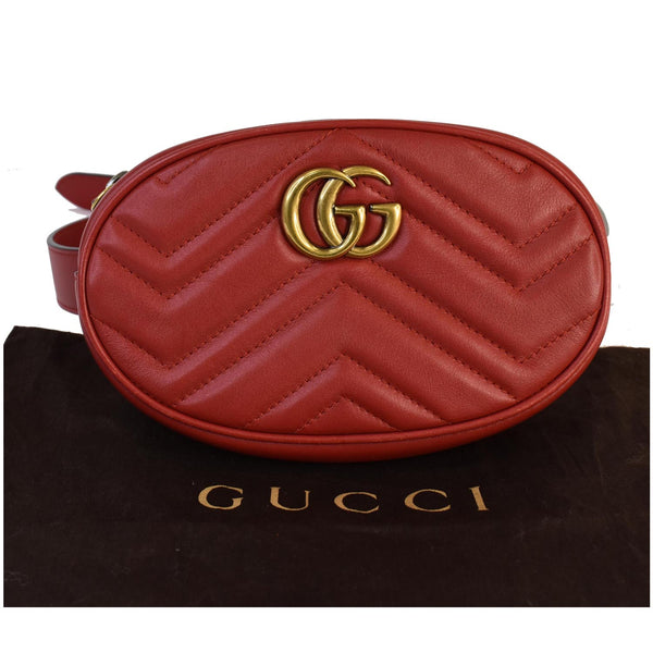 Gucci GG Marmont Matelasse Leather Belt Women Bag - gucci front