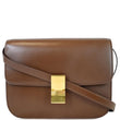 CELINE Medium Classic Box Calfskin Flap Crossbody Bag Camel