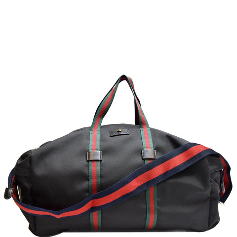 GUCCI Techno Canvas Duffle Travel Bag Black 450983