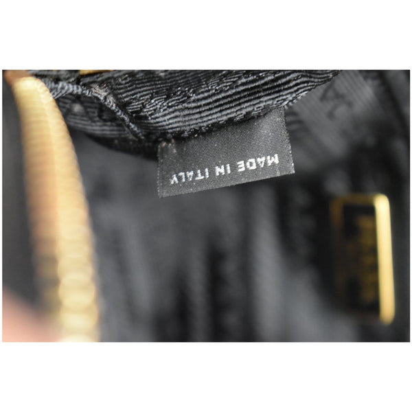 PRADA Saffiano Leather Camera Crossbody Bag Black