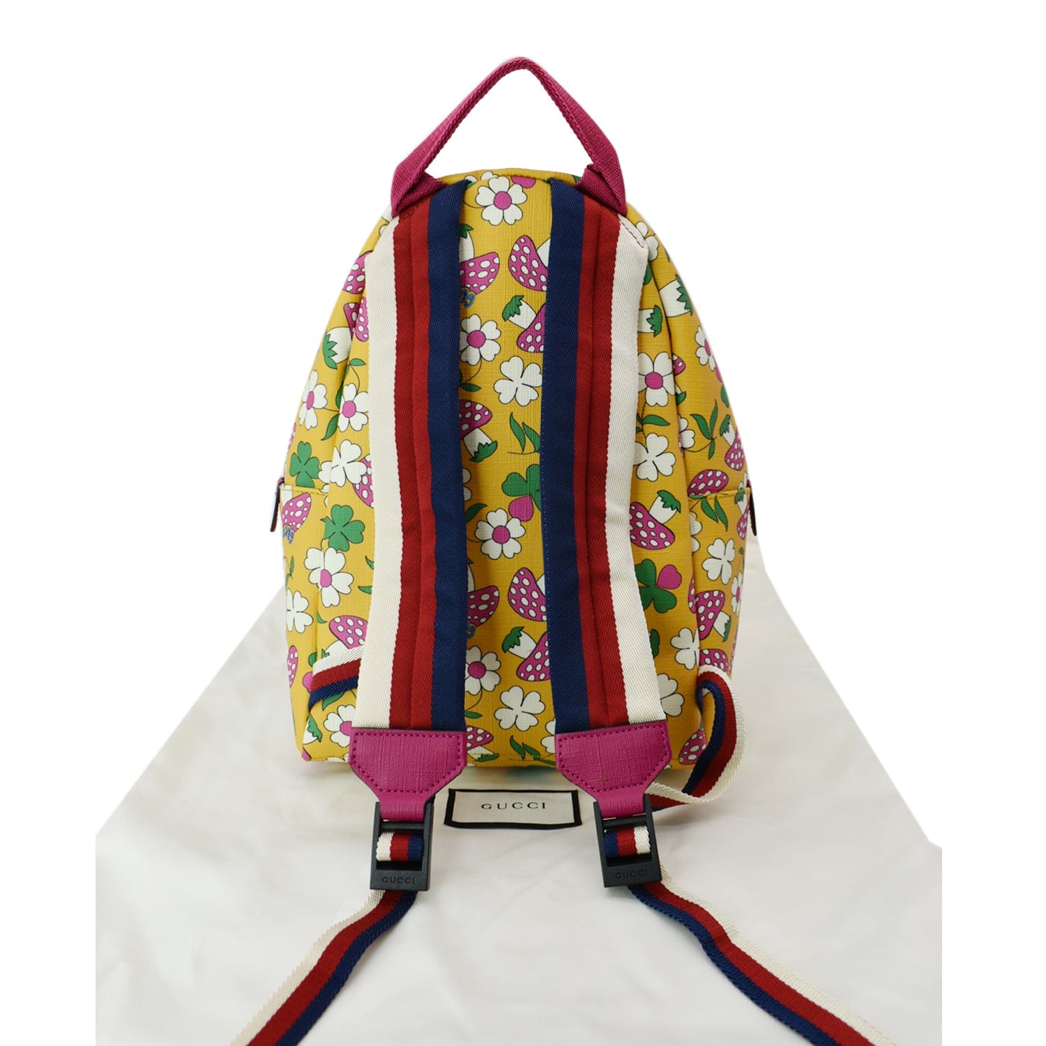 Supermarked Tæmme justere GUCCI Girls Floral Printed GG Coated Canvas Backpack Multicolor 271327