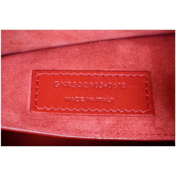 YVES SAINT LAURENT Betty Smooth Leather Shoulder Bag Red