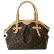LOUIS VUITTON Tivoli PM Monogram Canvas Satchel Bag Brown