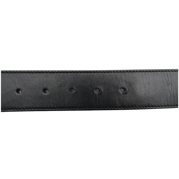 GUCCI Double G Buckle Leather Belt Black 406831 Size 95.38