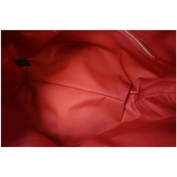 Louis Vuitton Graceful PM Damier Ebene Shoulder Bag - red inside view