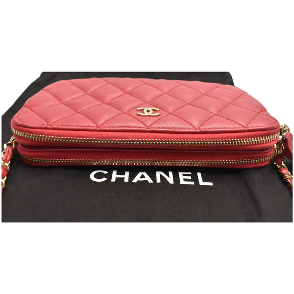 Chanel Double Zip Wallet On Chain WOC Zip Handbag