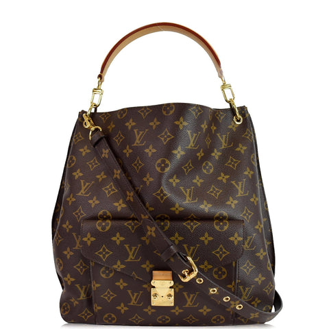 LOUIS VUITTON Metis Hobo Monogram Canvas Shoulder Bag Brown