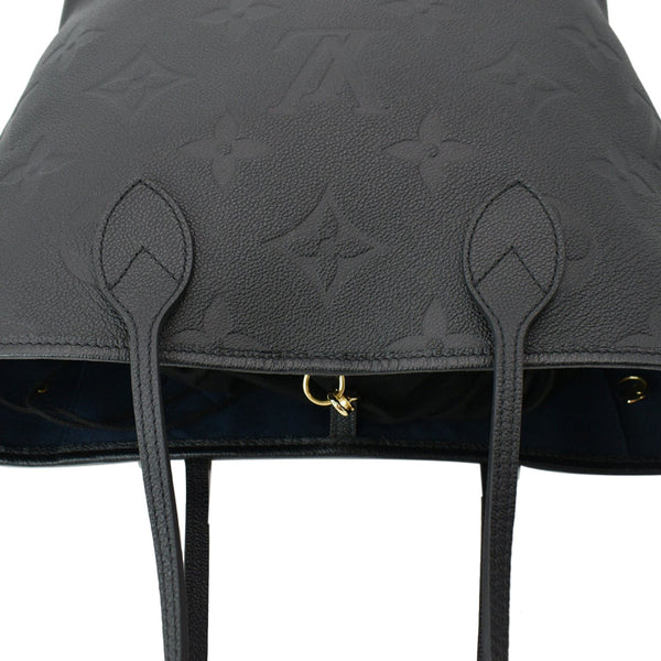LOUIS VUITTON Neverfull MM Monogram Empreinte Tote Bag Black