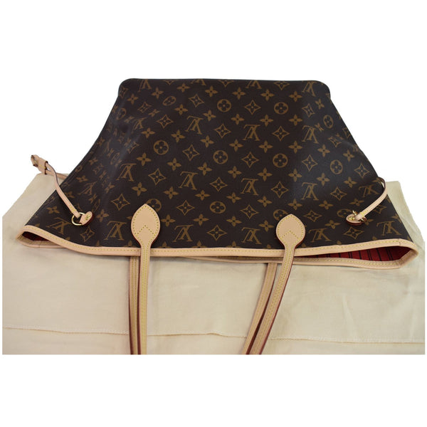 Louis Vuitton Neverfull MM Monogram Canvas Shoulder Bag top view