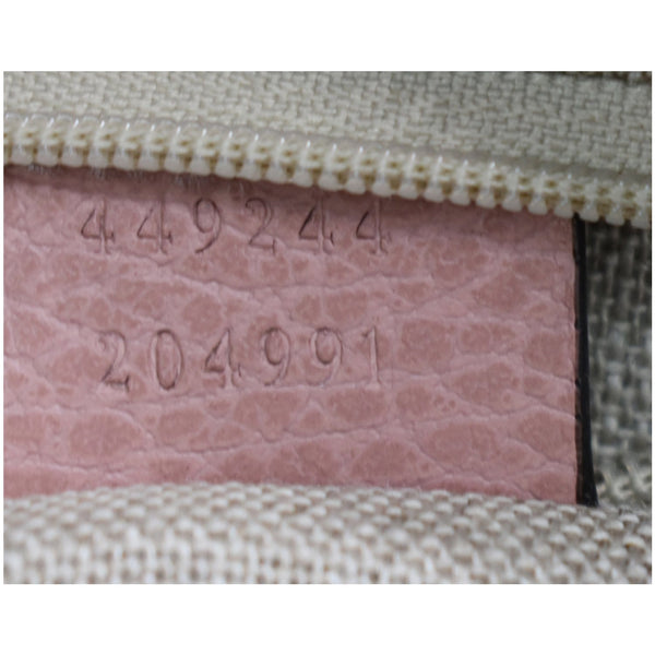 GUCCI Large Bree GG Canvas Hobo Bag Pink 449244