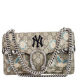 GUCCI Dionysus Small Supreme Python NY Yankees Patch Shoulder Bag Beige 400249