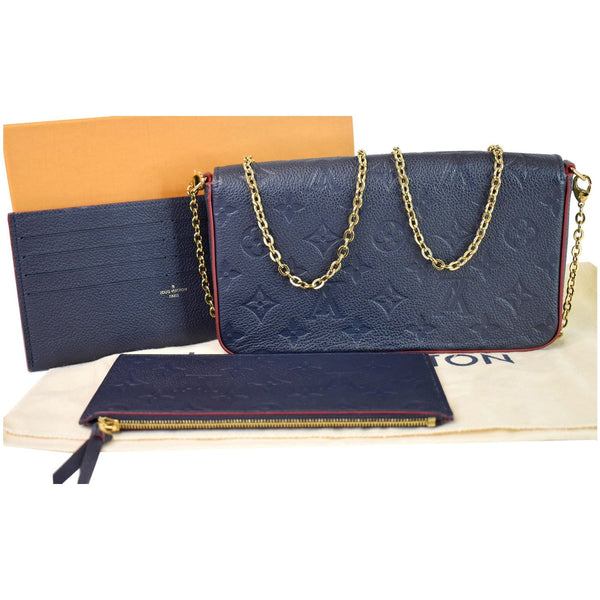 Louis Vuitton Pochette Felicie Monogram Empreinte Pouch - full set view