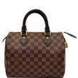 LOUIS VUITTON Speedy 25 Damier Ebene Satchel Bag Brown