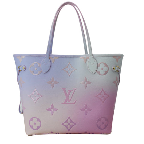 LOUIS VUITTON Neverfull MM Monogram Canvas Tote Bag Sunrise Pastel - New Year Deals