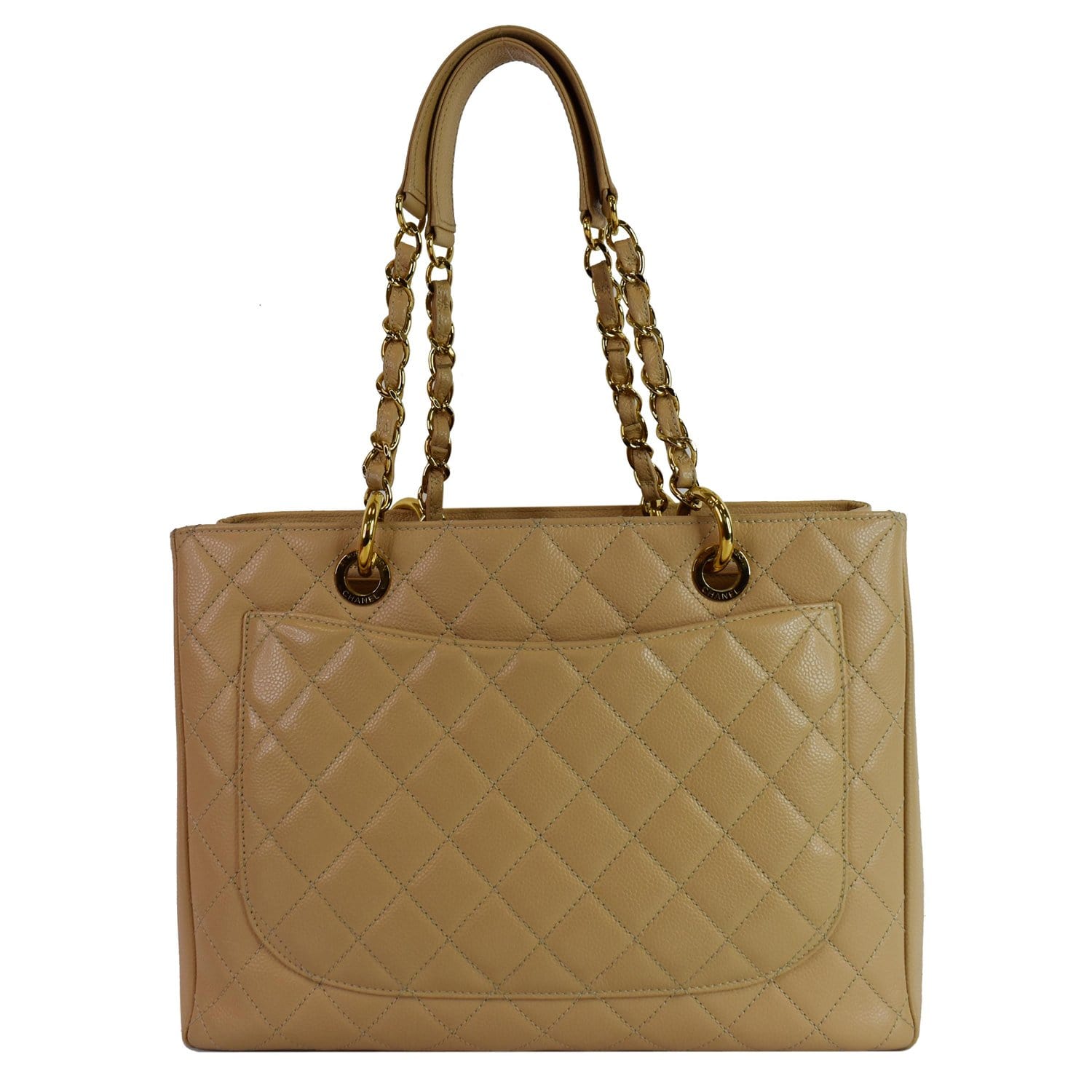 chanel beige matte caviar travel tote bag CC Leather Matelass Shoulder Zipper is tarnished Chanel Shopping Tote Large Caviar