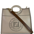 Fendi Runaway Large Perforated Leather Shopper Tote Bag