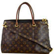 LOUIS VUITTON Pallas Monogram Canvas 2Way Shoulder Bag Brown