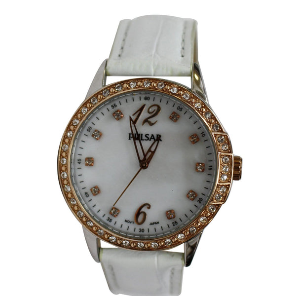 Pulsar Women's Crystal Accents Watch gold dial