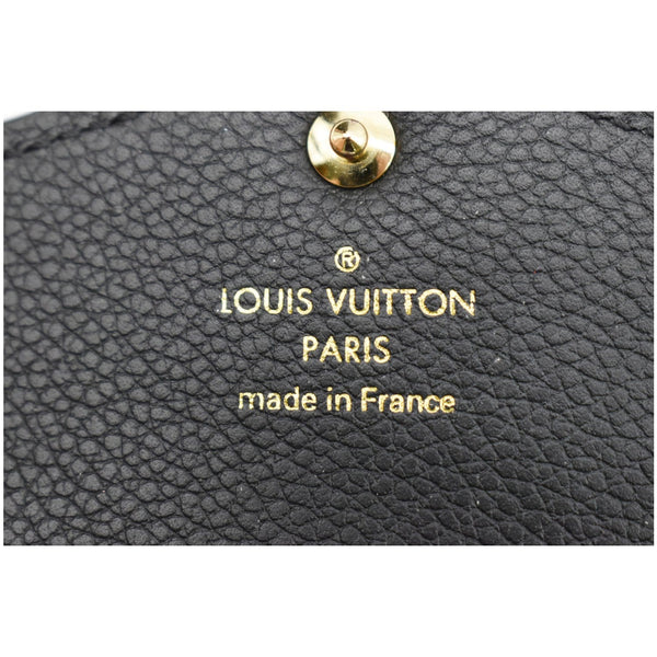 LOUIS VUITTON Key Pouch Empreinte Leather Wallet Noir