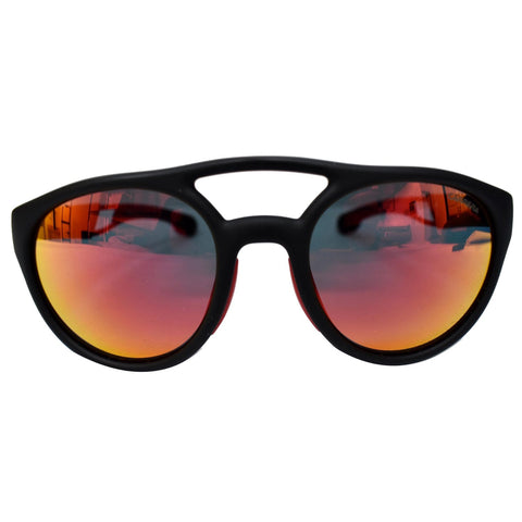 CARRERA Round Men CARRERA 4011/S BLX Sunglasses Red Mirrored Lens