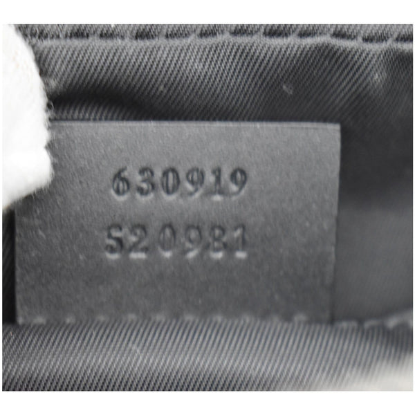 Gucci Web Monogram Canvas Slim Belt Bag - item code tag