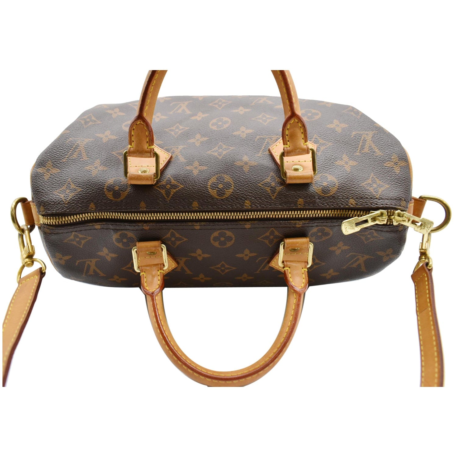 Speedy bandoulière handbag Louis Vuitton Brown in Synthetic - 36072483