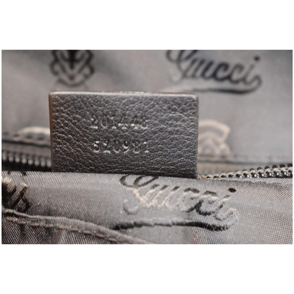 GUCCI Guccissima Leather Messenger Bag Black 201448