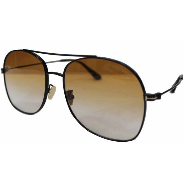 TOM FORD FT0758-D 01F 60 Delilah Sunglasses Brown Gradient Lens