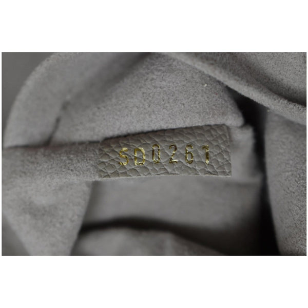 LOUIS VUITTON Maida Monogram Empreinte Leather Hobo Shoulder Bag Tourterelle