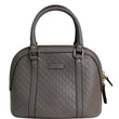 GUCCI Mini Dome Micro Guccissima Leather Shoulder Bag Grey 449654