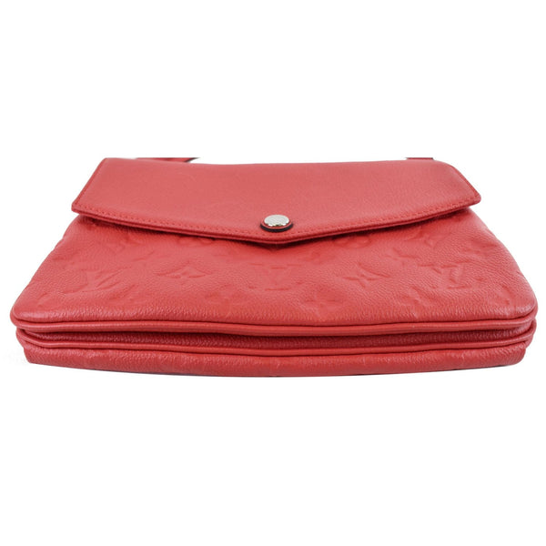 LOUIS VUITTON Twice Monogram Empreinte Leather Crossbody Bag Dahlia