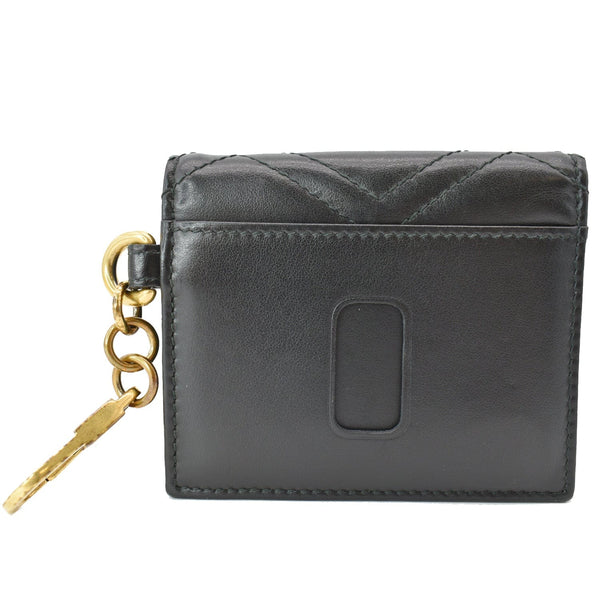 GUCCI Marmont GG Leather Card Case Wallet Black | DDH