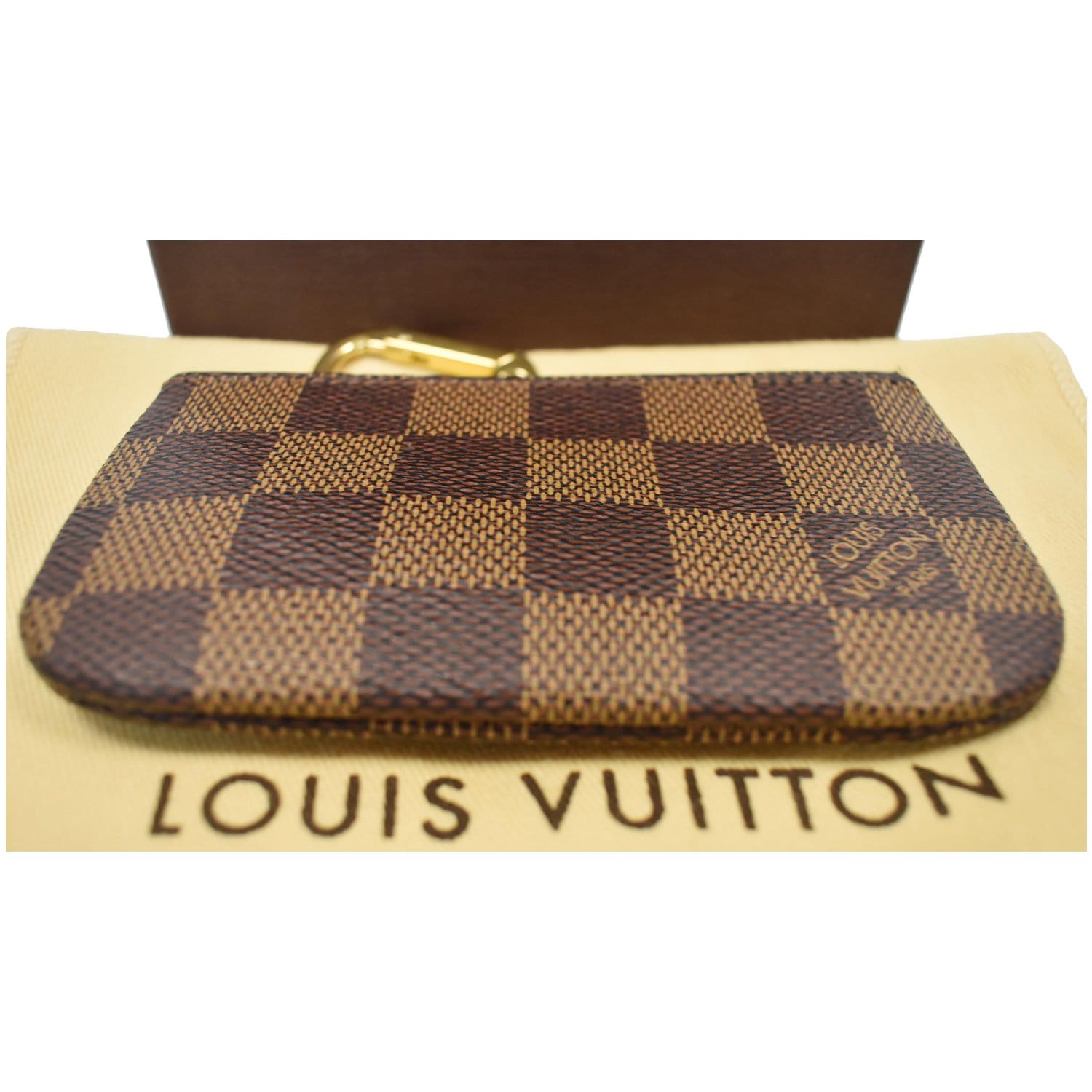 VINTAGE Louis Vuitton Damier Ebene Pochette Cles Coin Pouch 8CWJX42 08 –  KimmieBBags LLC