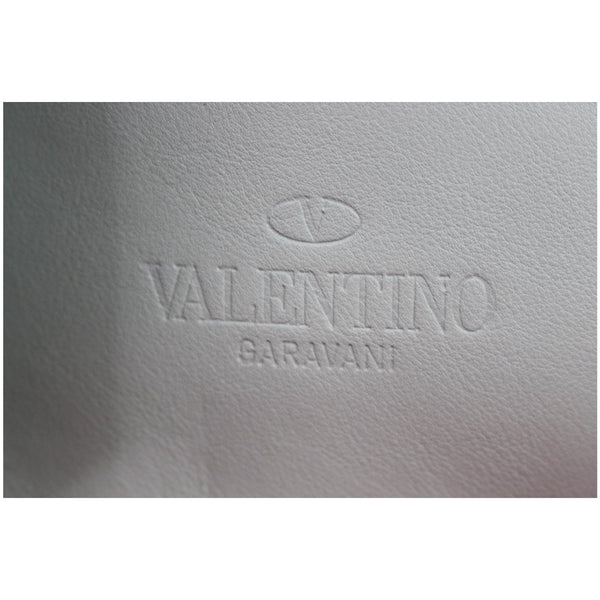 VALENTINO Garavani Rockstud Leather Backpack Light Green