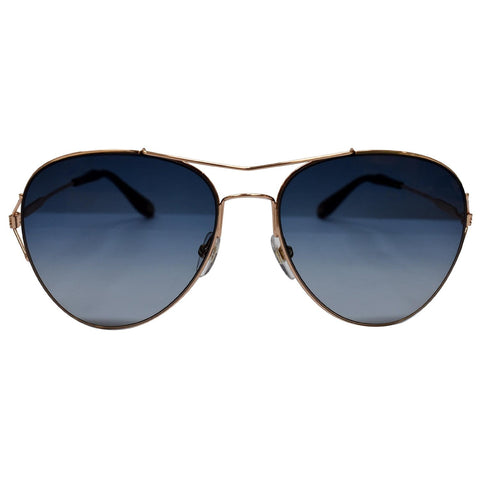 Givenchy GV 7005/S DDB 56 Pilot Copper Gold Sunglasses Blue Gradient Lens