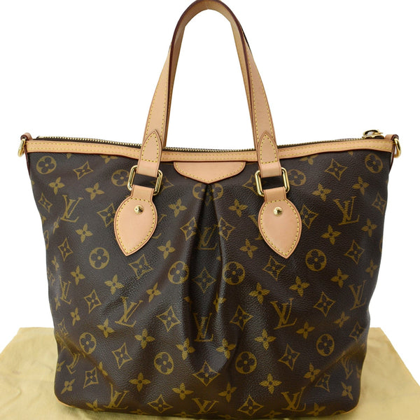 LOUIS VUITTON Palermo PM Monogram Canvas Shoulder Bag Brown