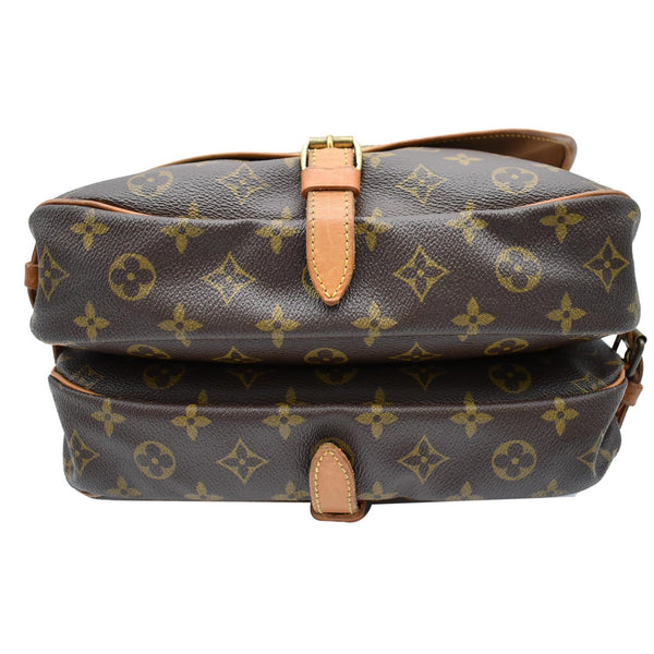 LOUIS VUITTON Saumur 30 Monogram Canvas Shoulder Bag Brown
