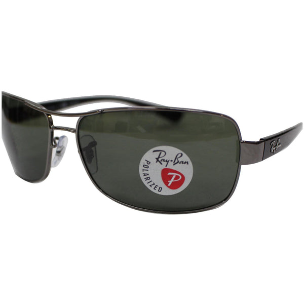 RAY-BAN RB3379 004/58 64 Sunglasses Dark Green Polarized Lens