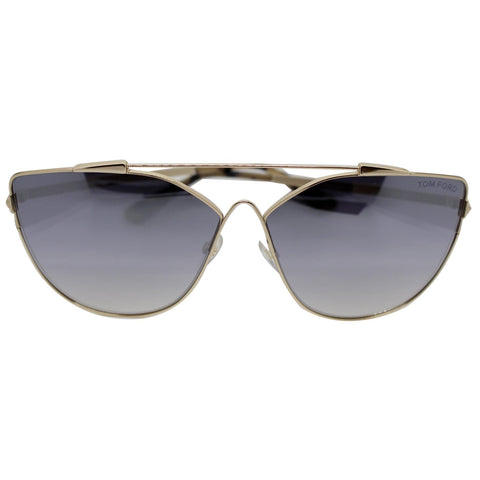 Tom Ford FT0563 28C Jacquelyn Women Sunglasses Smoke Mirror Lens