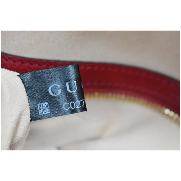 GUCCI Ophidia GG Small Web Suede Leather Top Handle Shoulder Bag Red 550622