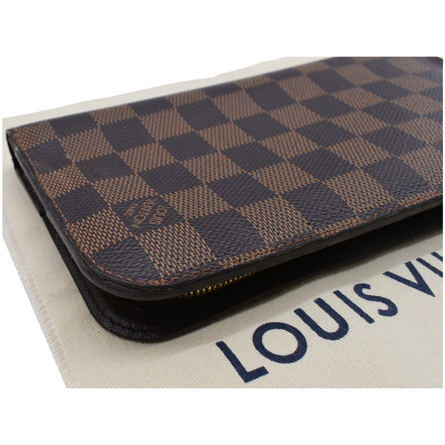 Louis Vuitton 2011 Damier Ebene Pattern Zippy Wallet