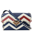 Valentino Garavani Rockstud Chevron Print Leather Bag